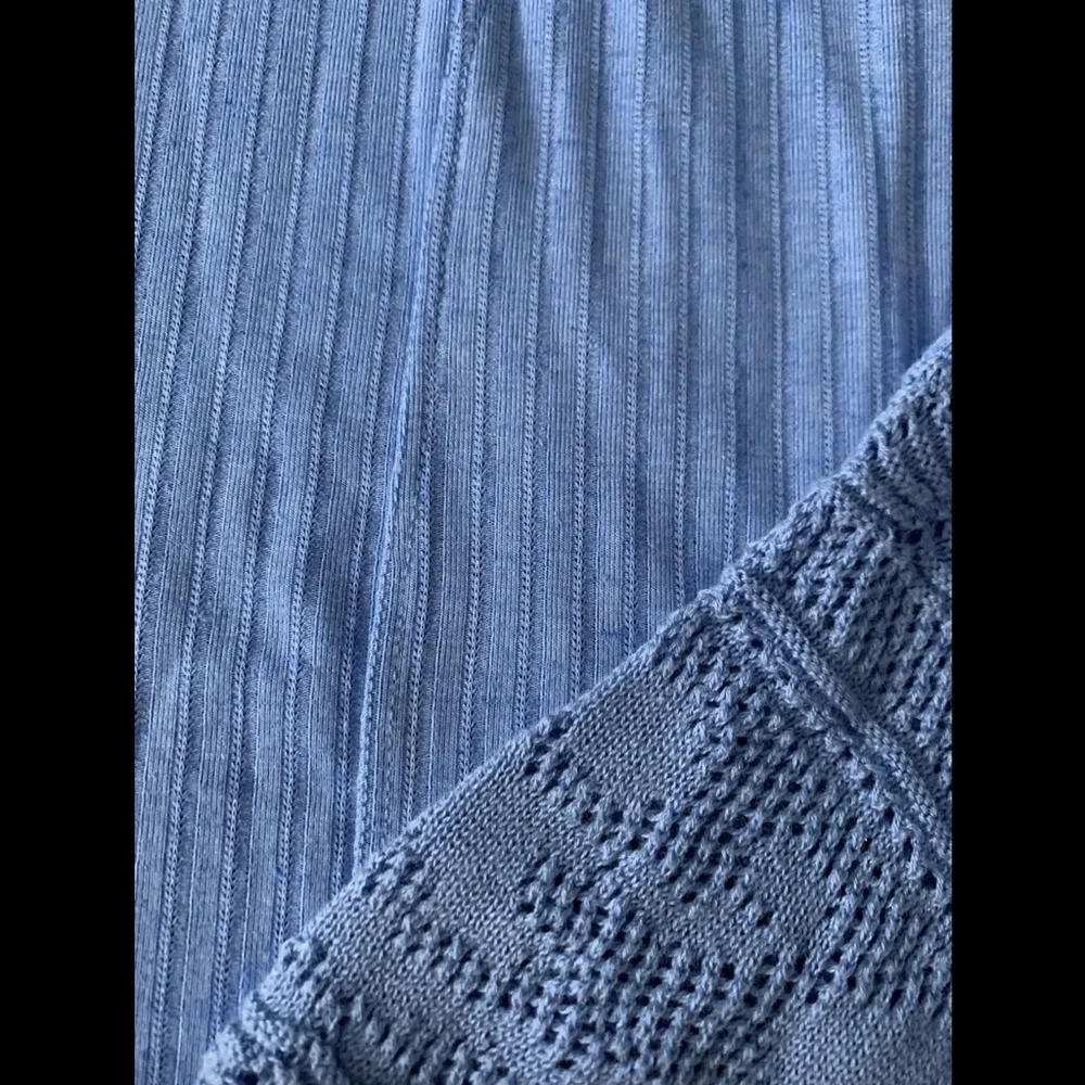 NWT $78 Free‎ People Colette Long Sweater in Celendula Blue [SZ Medium ]